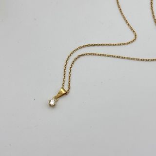 Collar de oro 18kt con circonita