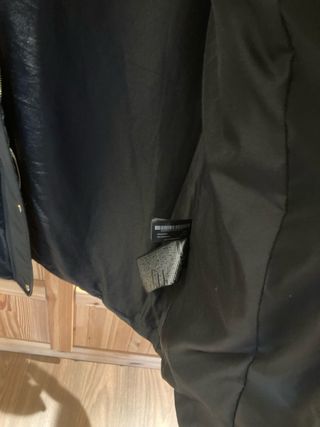 Abrigo Parka Zara Negro