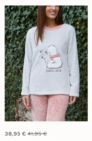 Pijama Polar Oso Talla 16