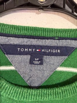 Maglione Tommy Hilfiger a righe verdi
