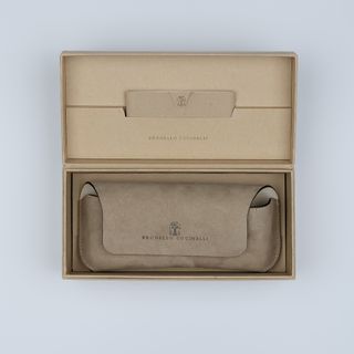Fodero per Occhiali Brunello Cucinelli Pelle Beige