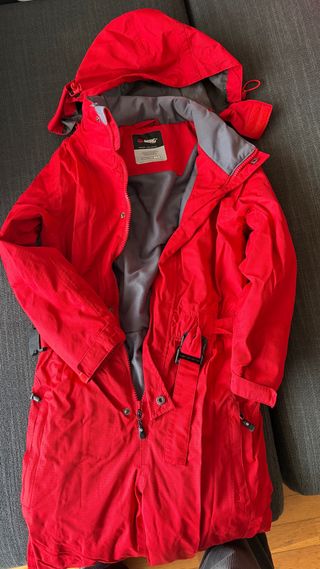 Mono de esquí infantil rojo talla 7-8