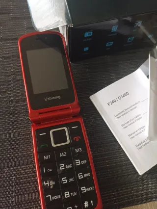 Teléfono Móvil Tapa para personas mayores con SOS