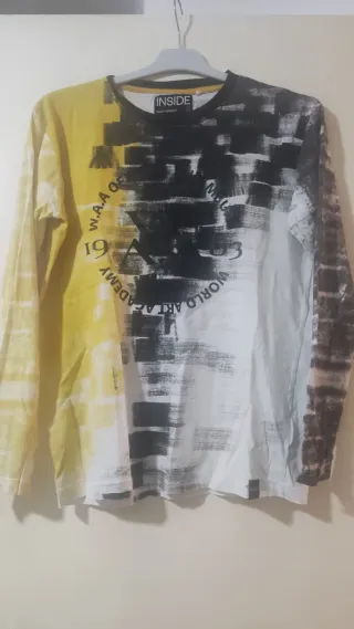 Camiseta Inside Talla S Multicolor y Amarilla