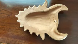 Máscara étnica de arcilla