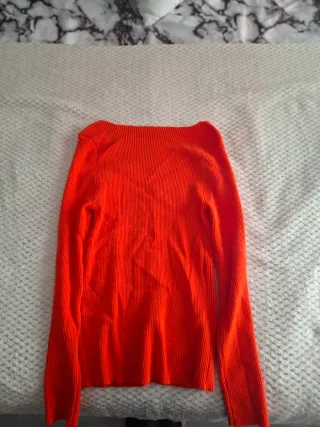 Jersey naranja de canalé