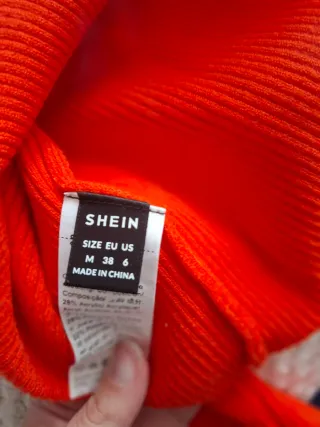 Jersey naranja de canalé