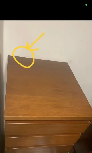 Cajonera Ikea Madera Malm 6 cajones Marrón espejo