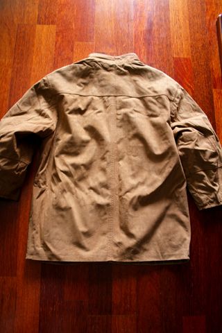 Cappotto in pelle scamosciata uomo marrone XL