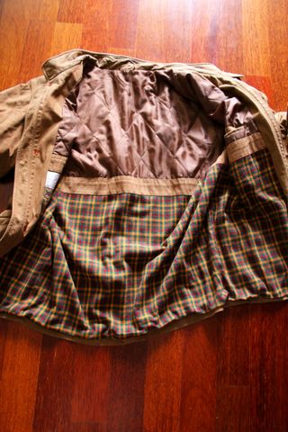 Cappotto in pelle scamosciata uomo marrone XL