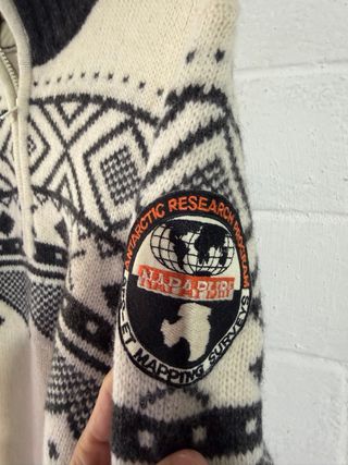 Maglione Napapijri Beige e Nero