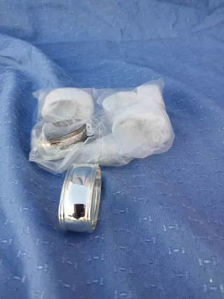 Servilleteros Metálicos Plateados