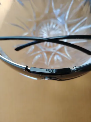 Gafas de sol Christian Dior negras/plateadas