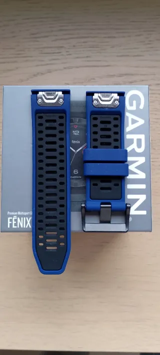 Correa para Garmin 26mm Azul y negra