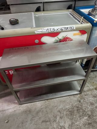 Estantería acero 3 baldas 89x30x73 buen estado