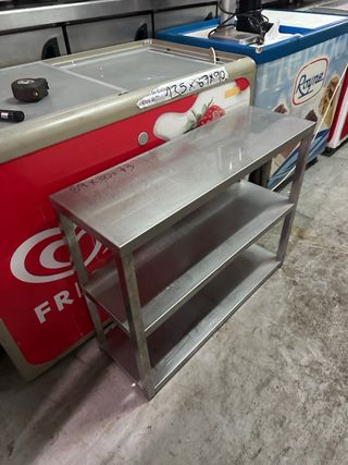 Estantería acero 3 baldas 89x30x73 buen estado