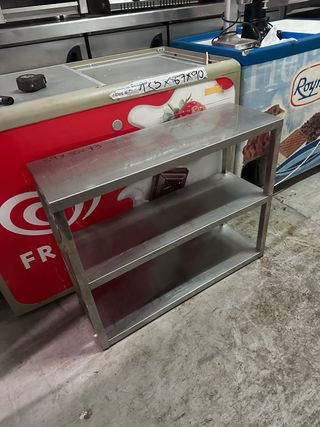 Estantería acero 3 baldas 89x30x73 buen estado