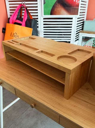 Escritorio Bambú Ikea + Accesorios