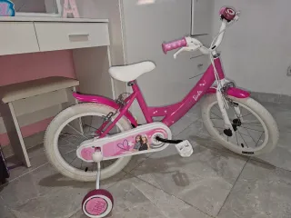 Bicicleta Barbie niña rosa