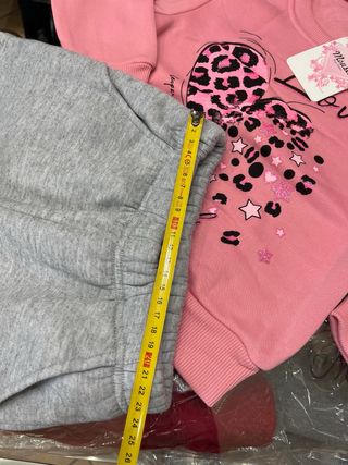 Tuta bimba 4 anni rosa felpata,nuova e con etichet
