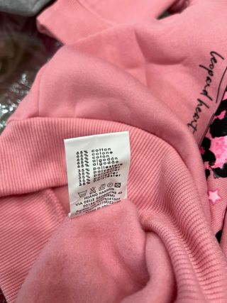 Tuta bimba 4 anni rosa felpata,nuova e con etichet