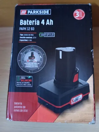 Batería Parkside 12V 4Ah PAPK 12 B3