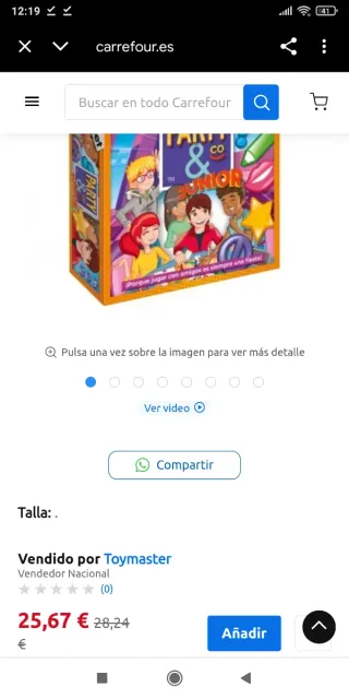 Juego Party & Co Junior Diset