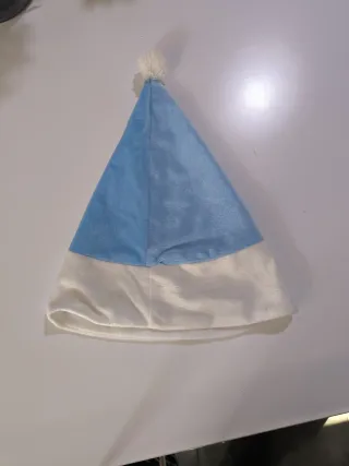 Gorro Mi 1er Navidad azul y blanco