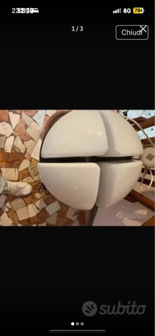 Lampada da tavolo in vetro di Murano