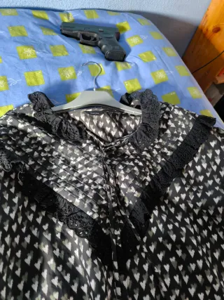 Blusa Salsa Estampada Corazones