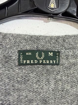 Cardigan Fred Perry Donna Grigio M