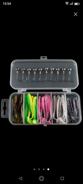 Señuelos de pesca cabeza plomada