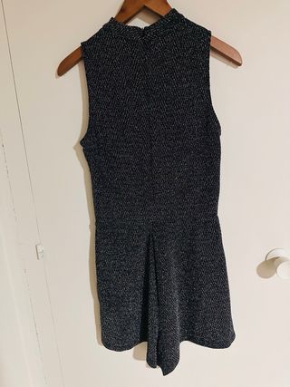 Mono corto fiesta plateado