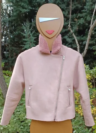 Chaqueta Biker Rosa