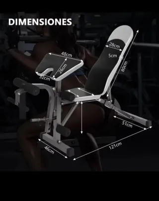 Banco de pesas ajustable