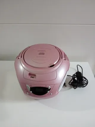 Radio CD Sunstech con USB Rosa
