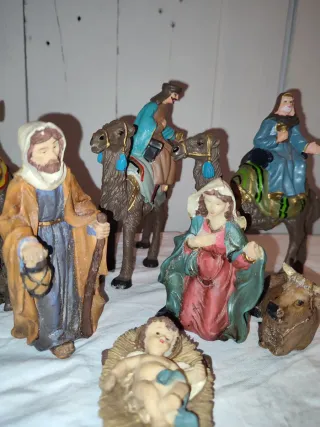 Figuras Belén Reyes Magos y animales