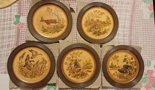 Lotto di 5 Piatti in Ceramica Pfalzkeramik Vintage