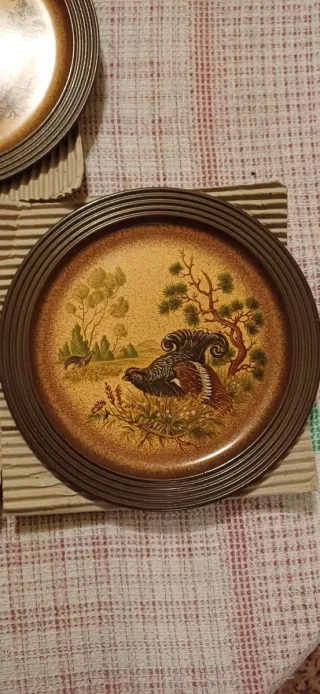 Lotto di 5 Piatti in Ceramica Pfalzkeramik Vintage