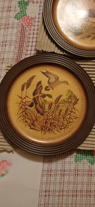 Lotto di 5 Piatti in Ceramica Pfalzkeramik Vintage