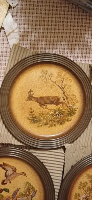 Lotto di 5 Piatti in Ceramica Pfalzkeramik Vintage