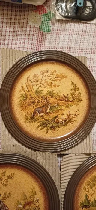 Lotto di 5 Piatti in Ceramica Pfalzkeramik Vintage