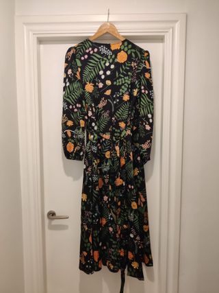 Vestido largo estampado floral