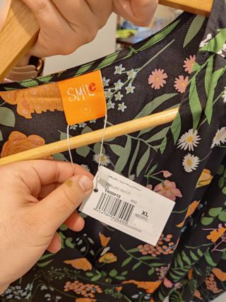 Vestido largo estampado floral