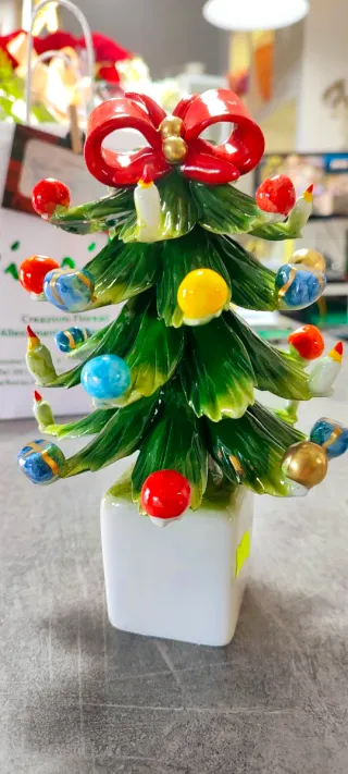 Alberello porcellana decorato