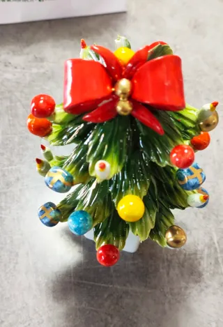 Alberello porcellana decorato