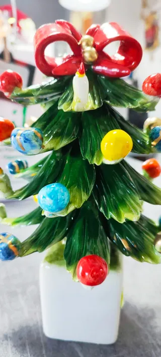 Alberello porcellana decorato