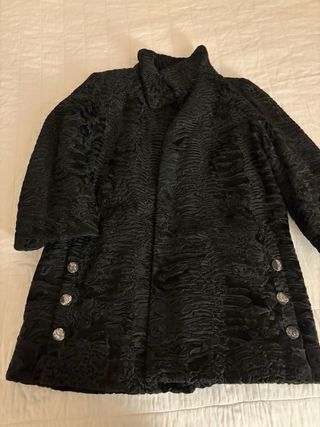 Pelliccia Astrakhan Scatizzi Nera