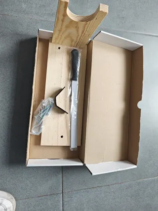 Jamonero de madera con cuchillo jamonero