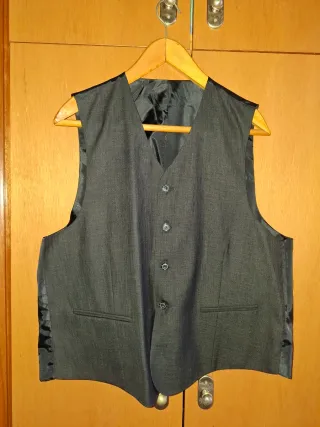 Traje de 3 piezas gris